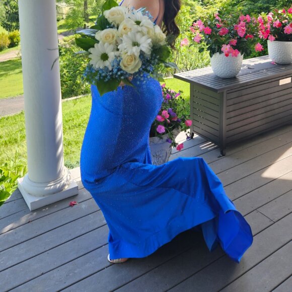 2024 Sherri Hill Royal Blue Prom Dress - Picture 3 of 9